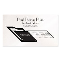 F004 BIZ -  Retirement Portfolio design Business Card Template