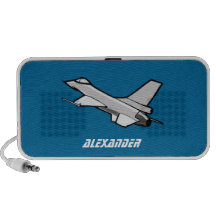 F16 Fighting Falcon Fighter Jet In Flight Mp3 Speakers