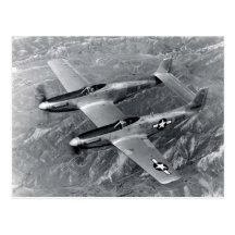 F 82 Twin Mustangs Postcard