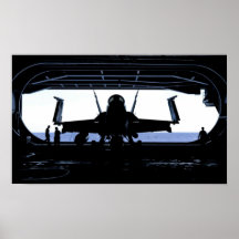 F/A-18C Hornet aboard the USS Nimitz (CVN 68) Poster