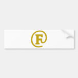 F-at Bumper Sticker