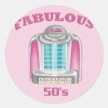 Fabulous 50's round sticker