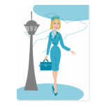 Fabulous Flight Attendant Postcard