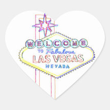 Fabulous Las Vegas Heart Sticker
