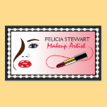 Face Makeup Artist Cosmetologist Business Cards business cards