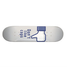 Facebook hand don't like cops funny skateboard