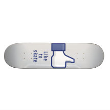 Facebook hand like to skate funny skateboard