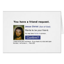 Facebook jesus greeting card