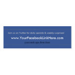 Facebook Profile Business Card *Specials blu