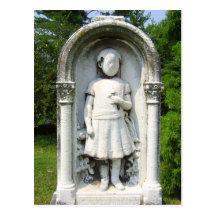 Faceless amongst the fields of the dead postcard