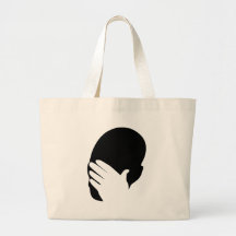Facepalm meme tote bags