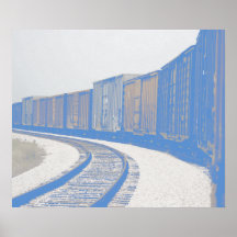 Faded Freight Train Posters