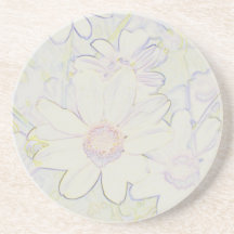 Faded sunshine beverage coaster