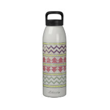 Faded Tribal Inspired Water Bottle