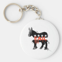 Fail Democrat Faded.png Key Chain