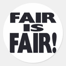 FAIR is FAIR! Sticker