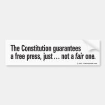 Fair press? (alternate wording) bumper stickers