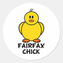 Fairfax Virginia Chick Stickers