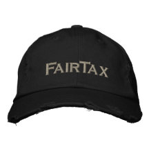 FairTax Distressed cap Embroidered Hat