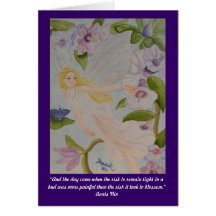 fairy of courage greeting cards