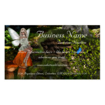 Fairy on a Mushroom Design 2 Business Cards