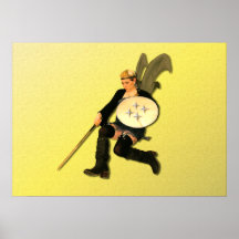Fairy on Gold Print