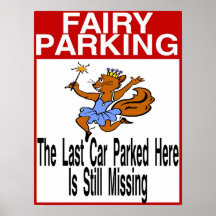 Fairy Parking, Cars Missing Print