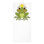 Fairy Tale Frog Prince with Crown Personalized Rack Card