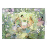 Fairy tea party invitations greeting cards