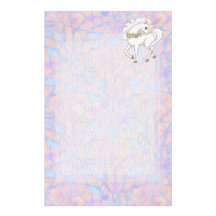 Fairytale Pastel Fantasy Unicorn Stationery Paper