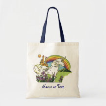Fairytale Unicorn Canvas Bag