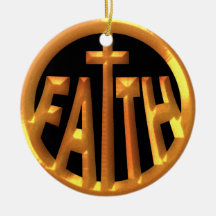 FAITH AND CROSS ORNAMENT