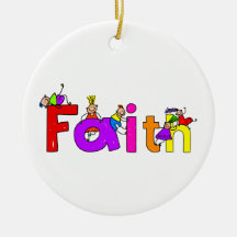 Faith Kids Christmas Ornaments