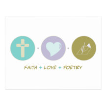Faith Love Poetry Post Cards