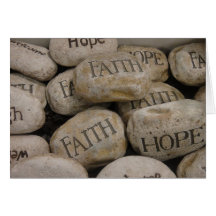 Faith Rocks Greeting Cards