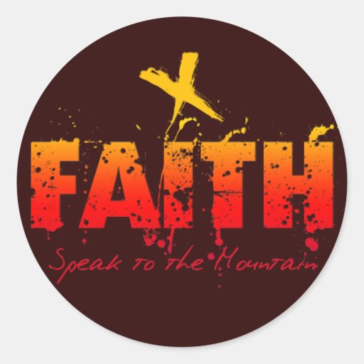 FAITH ROUND STICKERS