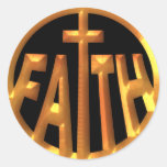 FAITH ROUND STICKERS
