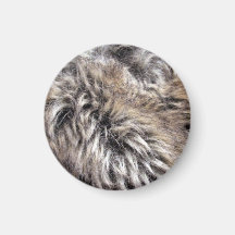 Fake Fur Texture Refrigerator Magnet