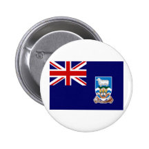 Falkland Islands Flag Pinback Button