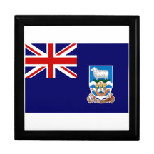Falkland Islands Flag Trinket Box
