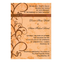 Fall/Autumn Wedding Invitation
