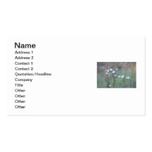 fall flowers business card