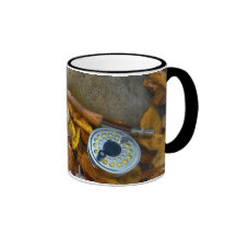Fall Fly Fishing Rod Coffee Mugs