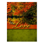 Fall In Love Wedding Postcard postcards