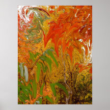 Fall Leaves Falling Poster