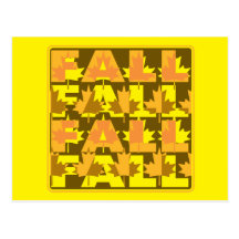 Fall Leaves Postcard