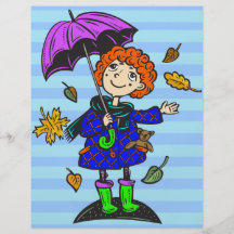 Fall Season Girl Custom Flyer