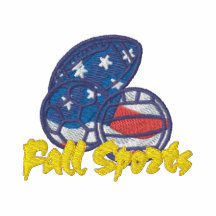 Fall Sports Embroidered Polo Shirt