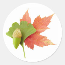 Fall Trio Round Sticker