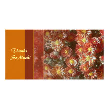 Falling for Mums, Thanks So Much! Photo Card Template